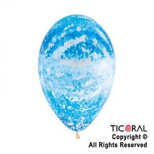 GLOBO SEMPERTEX R12 INF CRISTAL TRANSPARENTE GRAFFITI CIELO TINTA SURTIDA x 50